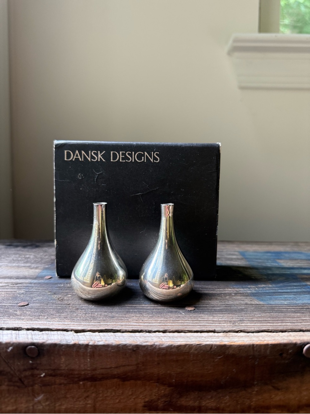 VINTAGE DANSK DESIGNS SILVER ONION CANDLE HOLDERS - SET OF 4 - Picture 14 of 14
